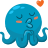 Смайлик «8» из набора «vkOctopus» смайлик