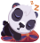 Смайлик «40» из набора «vkPanda» смайлик
