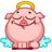 Смайлик «7» из набора «vkPig» смайлик
