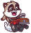 Смайлик «19» из набора «vkRaccoon» смайлик