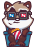 Смайлик «23» из набора «vkRaccoon» смайлик