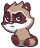 Смайлик «24» из набора «vkRaccoon» смайлик