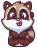 Смайлик «25» из набора «vkRaccoon» смайлик