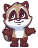 Смайлик «32» из набора «vkRaccoon» смайлик