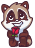 Смайлик «35» из набора «vkRaccoon» смайлик