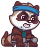 Смайлик «5» из набора «vkRaccoon» смайлик