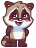 Смайлик «6» из набора «vkRaccoon» смайлик