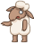 Смайлик «17» из набора «vkSheep» смайлик