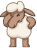 Смайлик «25» из набора «vkSheep» смайлик
