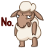 Смайлик «30» из набора «vkSheep» смайлик