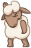 Смайлик «33» из набора «vkSheep» смайлик