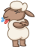 Смайлик «34» из набора «vkSheep» смайлик