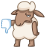 Смайлик «36» из набора «vkSheep» смайлик