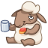 Смайлик «37» из набора «vkSheep» смайлик