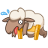 Смайлик «39» из набора «vkSheep» смайлик