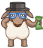 Смайлик «43» из набора «vkSheep» смайлик