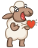 Смайлик «6» из набора «vkSheep» смайлик