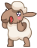 Смайлик «7» из набора «vkSheep» смайлик